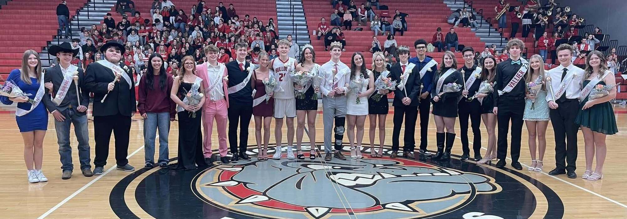 Winter homecoming court 2025
