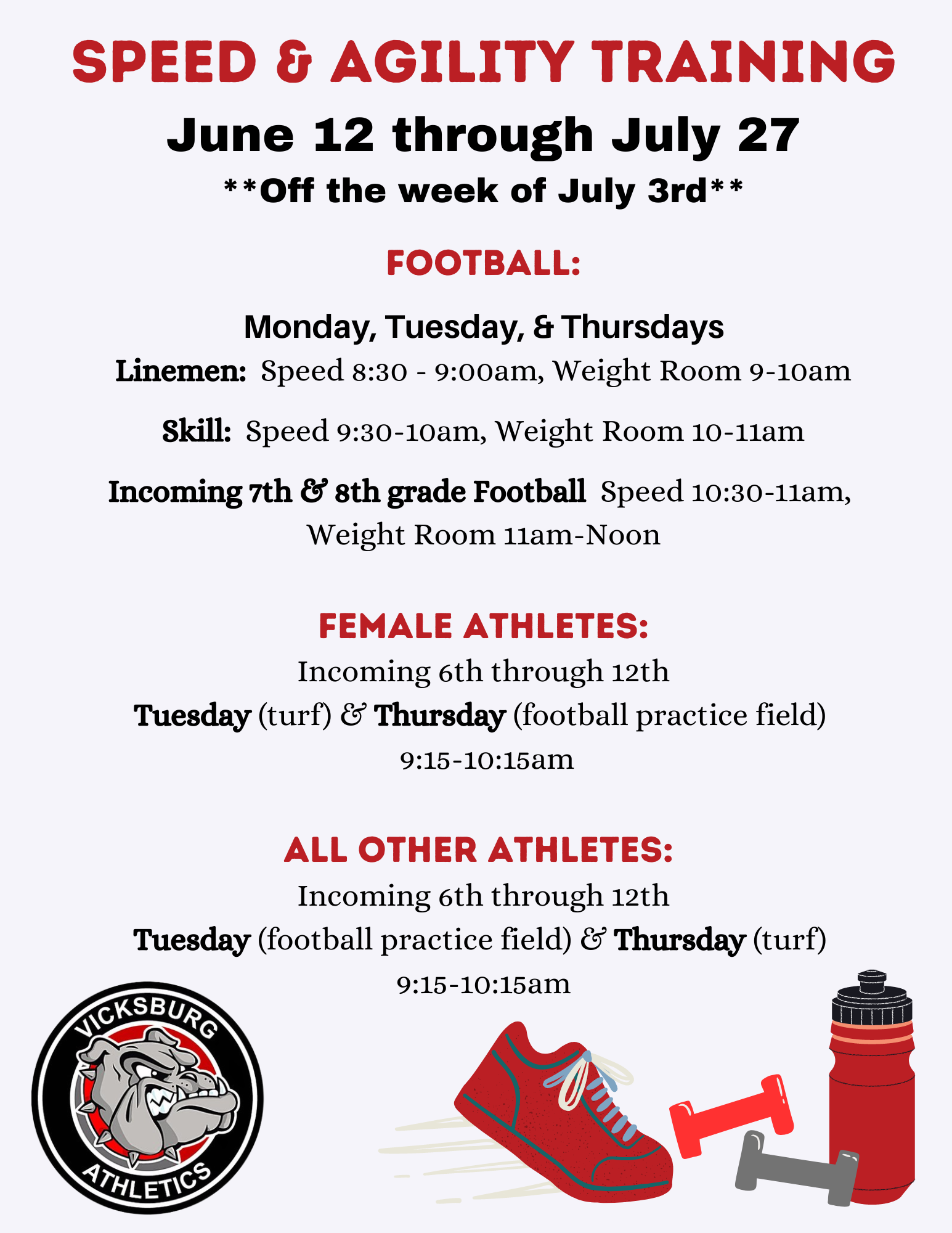 Summer speed & conditioning
